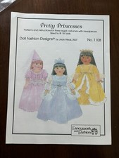 doll clothes patterns for 18 dolls Pretty Princesses