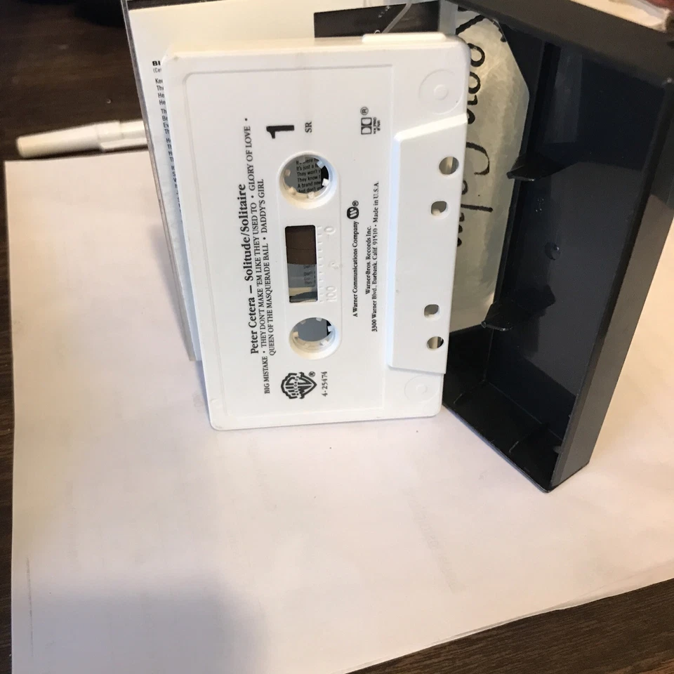 Peter Cetera Solitude / Solitaire 1986 Warner Bros Cassette Tape - Image 4 of 4