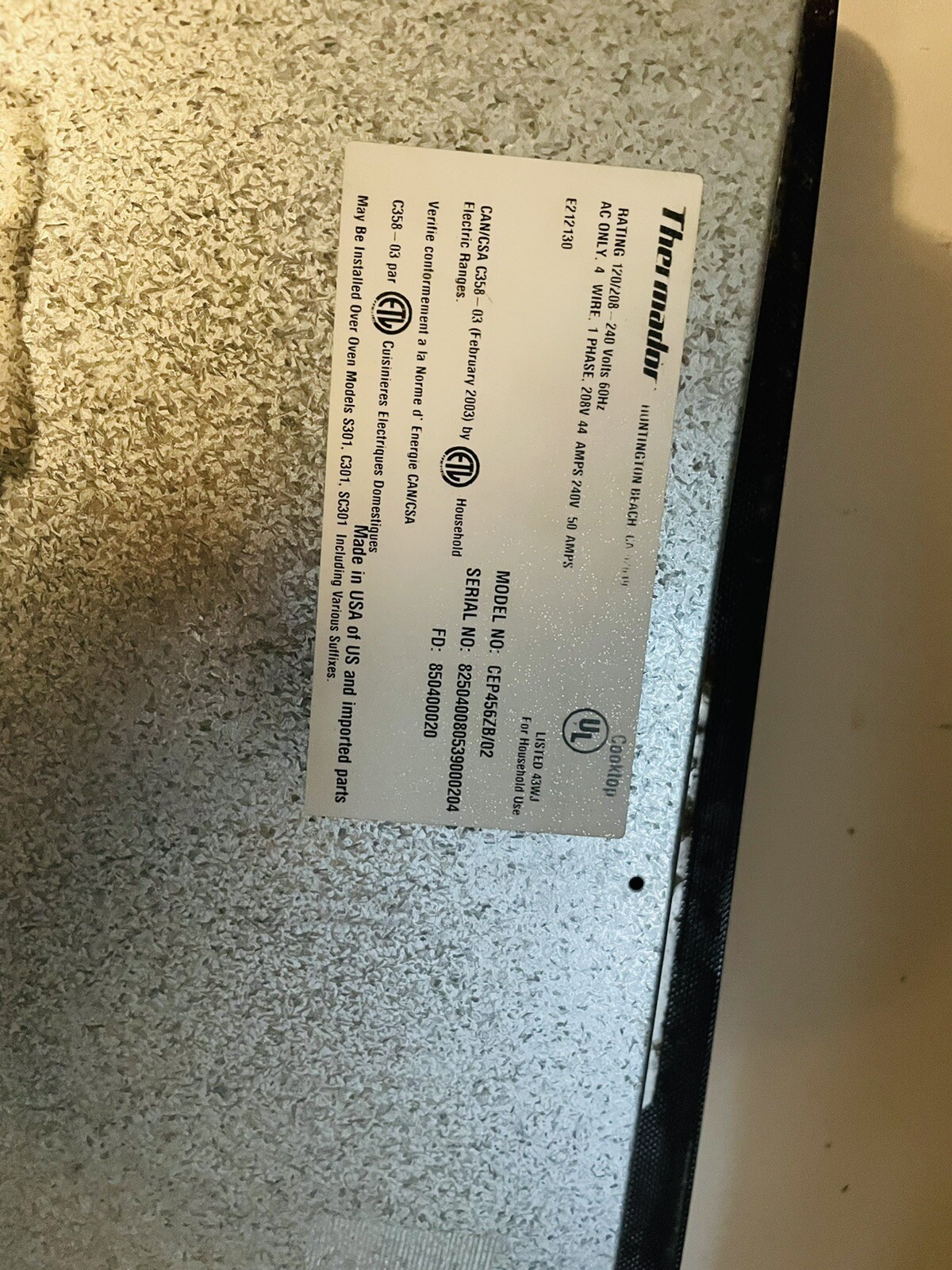 thermador electric cooktop With 6 Burners And Vent CVS46r eBay