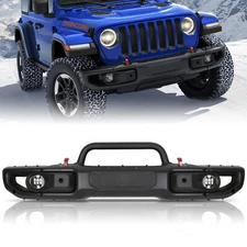 10th Style Front Bumper Fits 2018-2023 Jeep Wrangler JL Rubicon / Gladiator