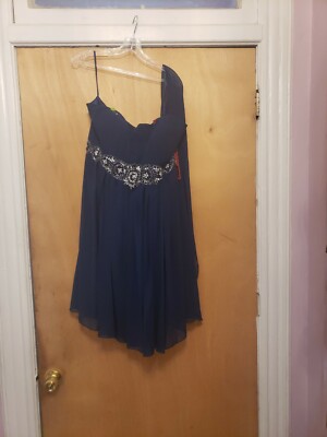 May Queen Plus Size 20w Navy Dress With Waist Embellishments. Straps&scarf