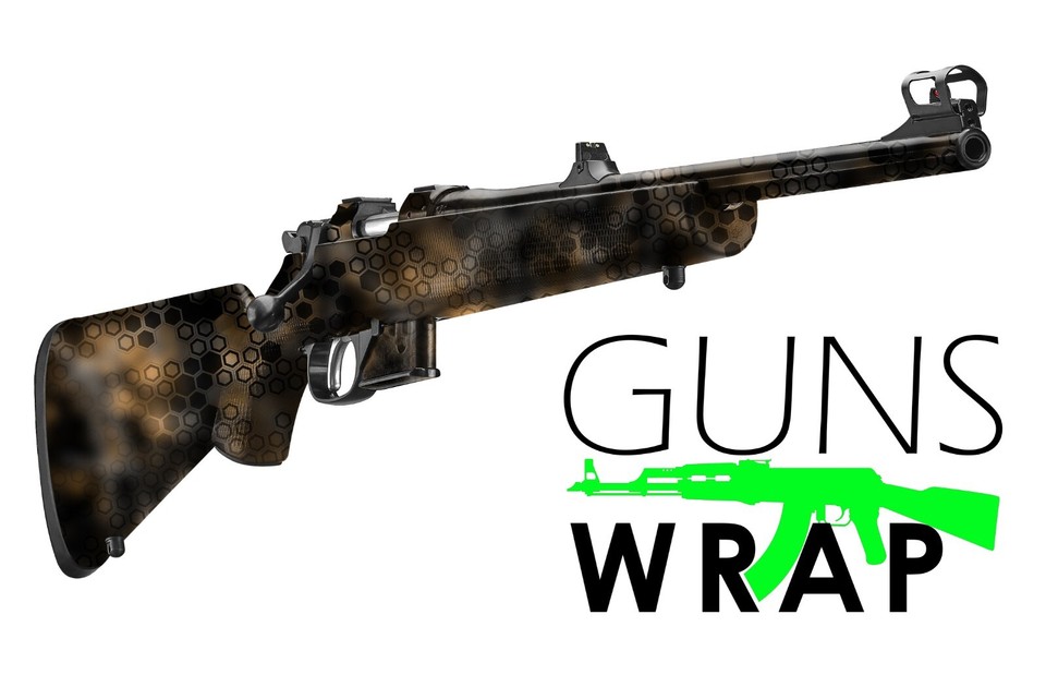 Camo Guns Wrap Skins Premium Vinyl Sticker Matte Rifle Pre-Cut USA ...