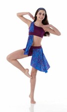 Adult XL PURPLE RAIN Lyrical Dance Dress Costume