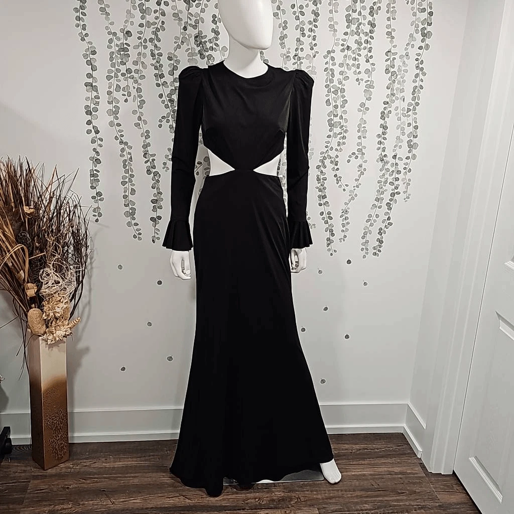 New shoulder cut gown cheap