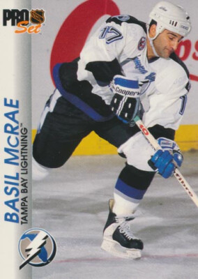 1992-93 Pro Set #176 BASIL McRAE - Tampa Bay Lightning