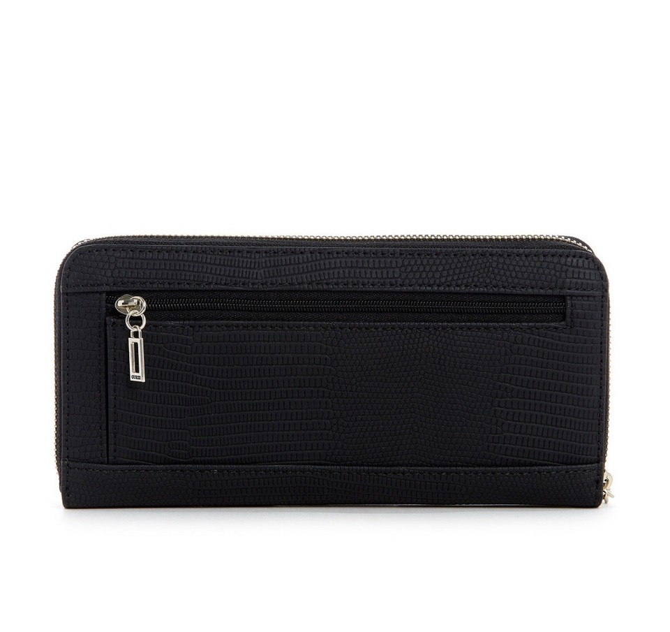 GUESS Lyndi Large Zip Around Wallet Black Color eBay