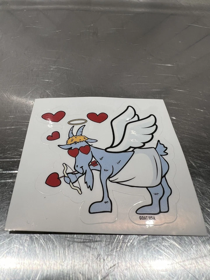 GOAT USA Cupid Goat Sticker. Single Sticker. Brand New.