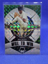 2022 Panini Mosaic Baseball Will To Win Green Prizm Jack Morris WW-9 Twins HOF