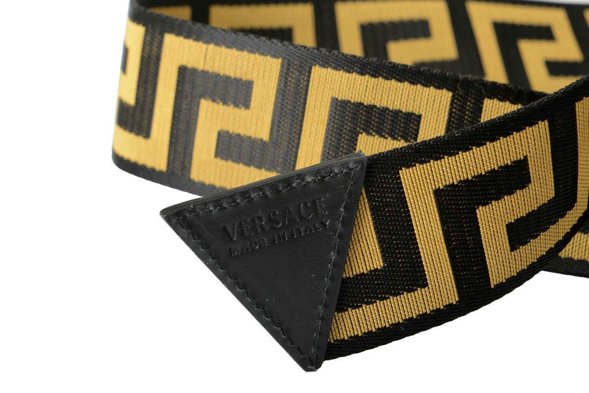 VERSACE 黒。オリーブグリーン？ ベルト 85cm 90_1014863-