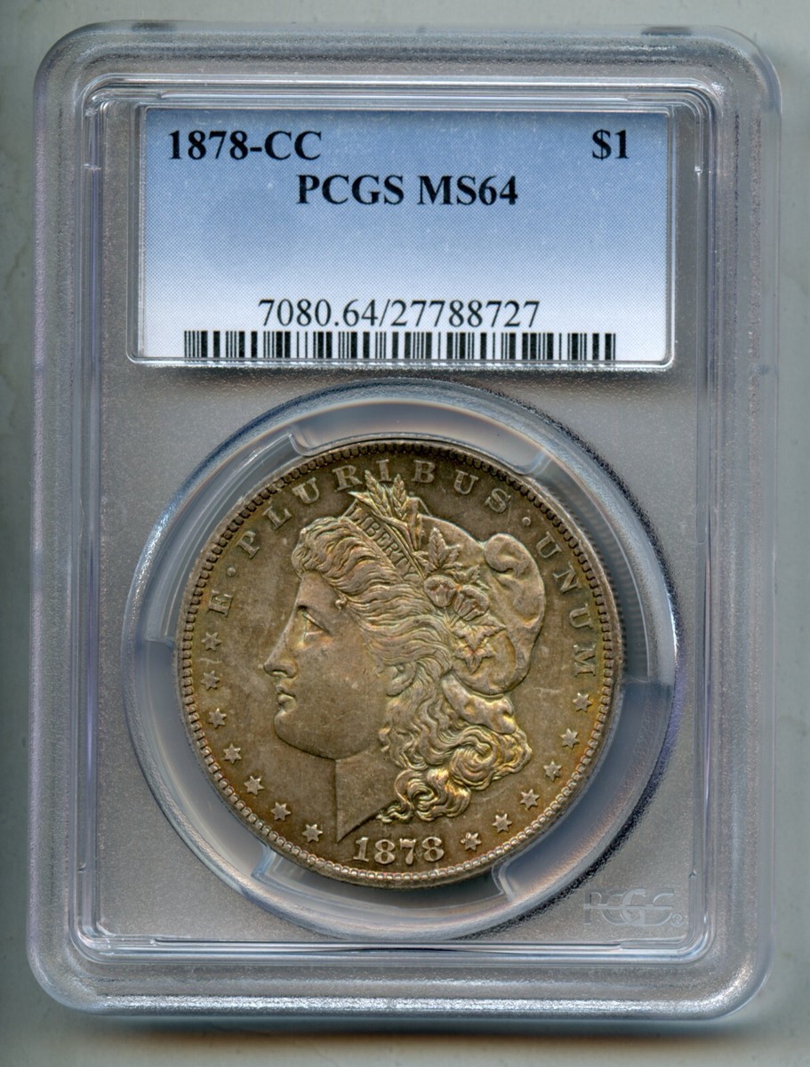 1878 CC Morgan Silver Dollar PCGS MS 64 | eBay