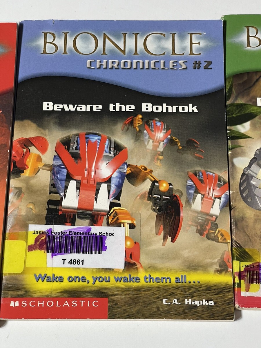 LEGO BIONICLE Chronicles Books 1-3 1 2 3 Scholastic Paperback Book