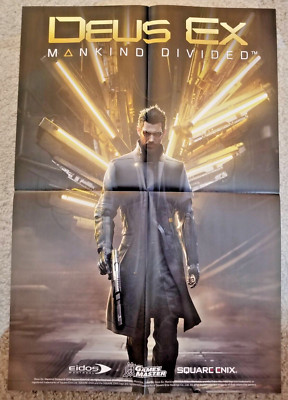 Deus Ex: Mankind Divided 2-sided poster (15x22in) ARC, Games Master UK
