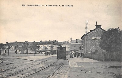 Carte Postale Ancienne – Longjumeau (91) – Place Du Marché Et Rue De Chilly – CPA