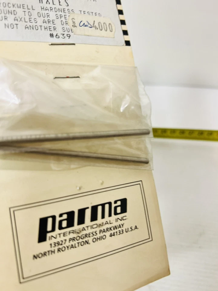 Parma 1/8 Bohrer Achsen Brandneu Vintage Und Nicht Verfügbar Ersatzteile Parts - Bild 2 von 3