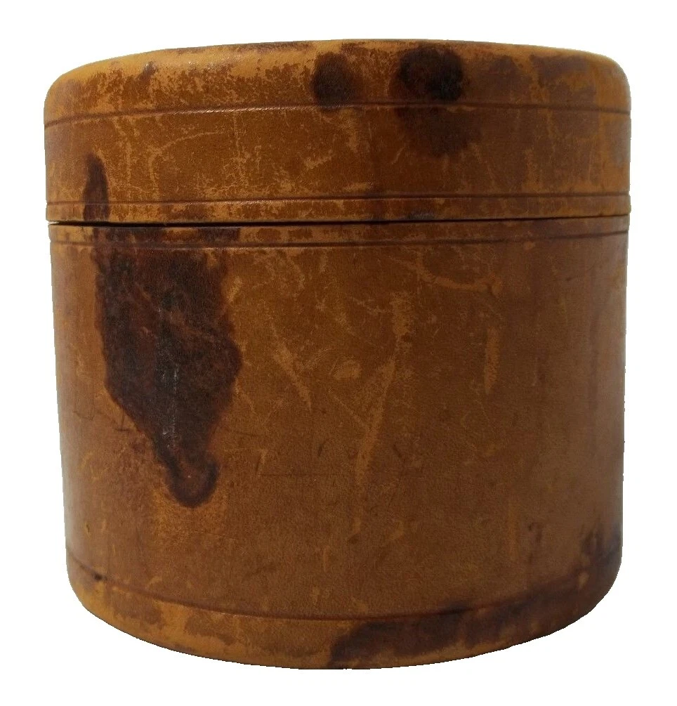 Coleiras de Couro Marrom Vintage