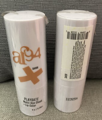 (2) af94 Savor Playdate Vegan Multi-Use Cheek + Lip Color. Sealed 0.28 ...