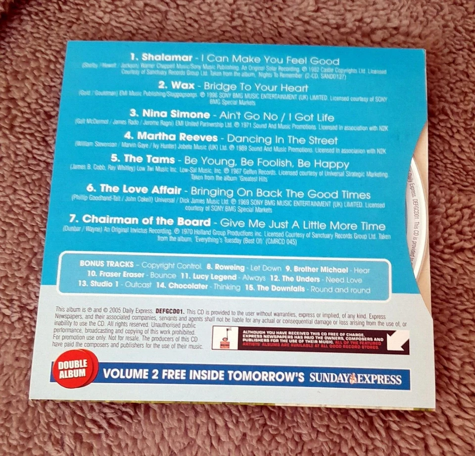 Feel Good Hits Volume One : Promotional CD  . Foto 4 de 4