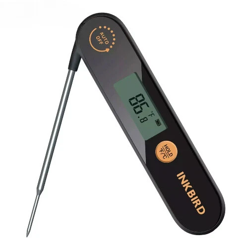 Digital Meat Thermometer with Foldable Probe IPX5 Cooking Food Thermometer