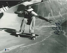 TONY ALVA SKATEBOARD LEGEND SIGNED 8x10 PHOTO 2 Z-BOYS ZEPHYR BECKETT COA BAS