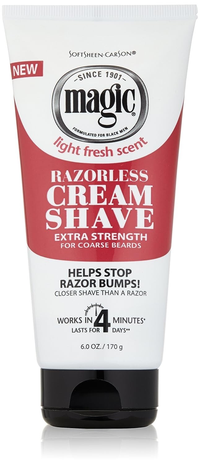 SoftSheen-Carson Magic Razorless Shaving Cream for Men, Hair Removal Cream, Extr