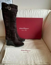 Salvatore Ferragamo Boots Real Fur Lining, Dyed Lambs Shearling 10.5