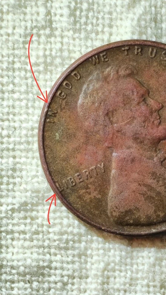 1957 D USA Wheat Penny ERROR - Double-Edged Rim - See Pics! Prompt Shipping! - Image 2 of 4