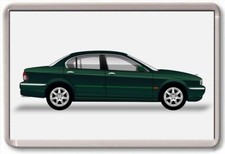 FRIDGE MAGNET - JAGUAR X-TYPE - - GRAPHIC CAR ART - Large