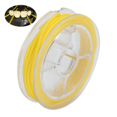 5x Dental Rubber Dam Stabilizing Cord Clamps Elastic Wedges Line Sheet 2.1m