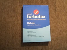 NEW UNOPENED Intuit Turbotax Deluxe Federal + State 2018 Disc CD
