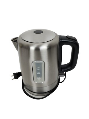 Amazon Basics Stainless Steel Portable Electric Kettle Hot Water