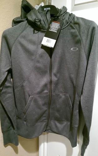 OAKLEY Women’s Back To The Top O Hydrolix Hooded Jet Black Heather Small - Picture 2 of 6