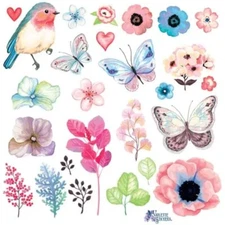 Robin Stickers - 1 Sticker Sheet - Stationary - Scrapbook - Planner - Diary