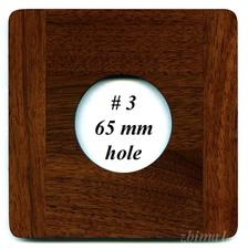 1 Wooden Lensboard 6"x 6" for Deardorff, or C1 Calumet 8 x10" made of Walnut #3