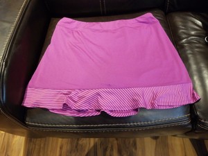 ruffle overlay skirt