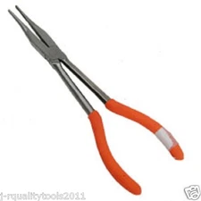  11" Straight Long Nose Plier W/ Soft Grip Handles