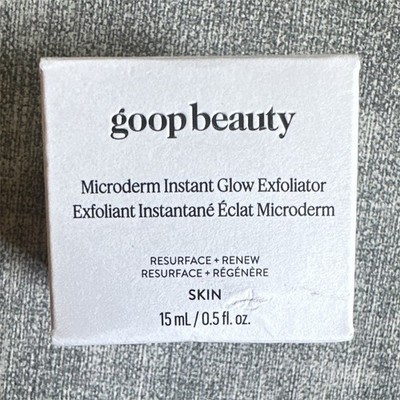 goopbeauty Microderm Instant Glow Exfoliator, Resurfacing & Renew, 0.5 fl oz