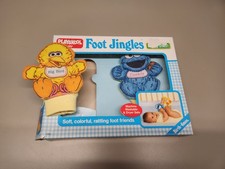 Vintage Playskool Sesame Street Foot Jingles Big Bird Cookie Monster Rattles