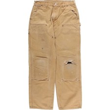 Used Carhartt Loose Original Fit Double Knee Duck Painter Pants Men's Size W32