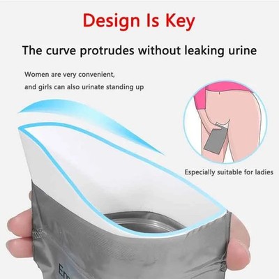 Einweg Auto Notfall Urin Pipi Tasche Tragbar Toilette Reise Mini Unisex UK