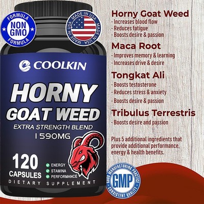 Horny Goat Weed - Tribulus Terrestris, Sägepalme - Testosteron-Booster