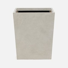 Pigeon & Poodle Segovia Light Gray Rec. Wastebasket 11.5"L x 9"W x 14"H - NEW!