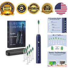 Sonic Electric Toothbrush Adults Kids 8 Brush...