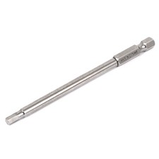 1/4" Hex Shank 100mm Long 4mm Hexagonal Tip Magnetic Hexagon Screwdriver Bit