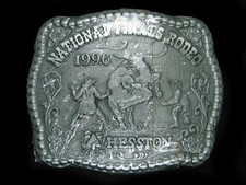 UD17137 NOS NFR  1996 NATIONAL FINALS RODEO  HESSTON COLLECTOR BELT BUCKLE