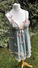 Hand Embroidered 3D Butterfly Dress Size M(Uk8-12) Fairycore Dress Dress