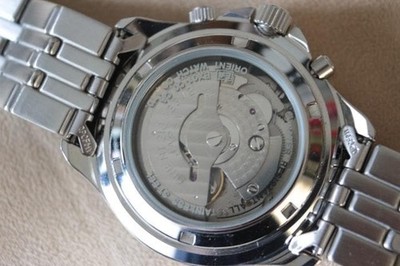ORIENT M Force EX01C0CA Automatic Watch Blue Dial Power Reserve | eBay