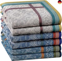 Houlife 3/6 StüCke Herren 100% Baumwolle Weich Stoff TaschentüCher Einstecktuch