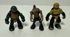 Micro Mutants Mini TMNT Ninja Turtle LOT 3pc Moveable Vtg Replacement Figures