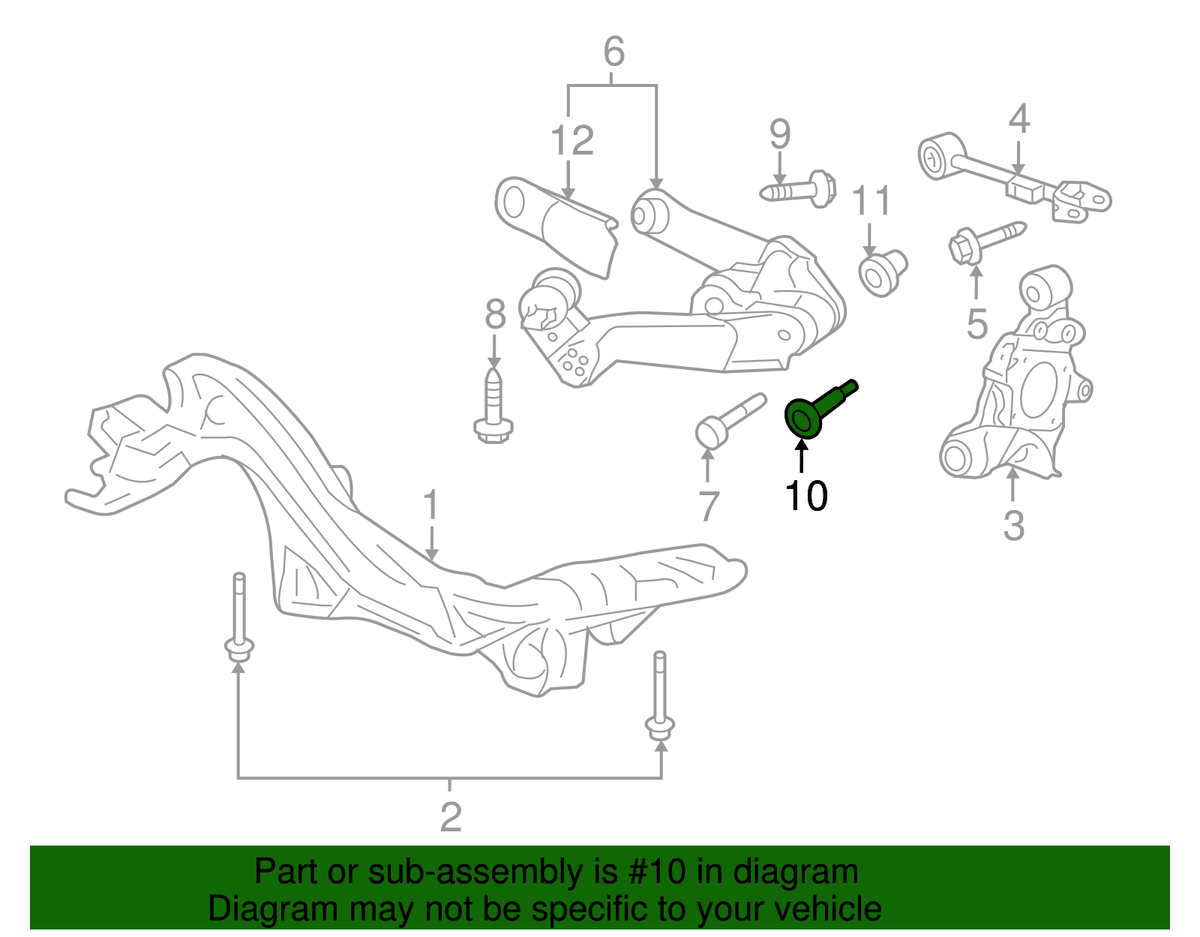 Genuine Honda Trailing Arm Adjust Bolt 52387-SXS-A00 | eBay