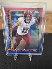 2025 Topps Chrome - Luke McCaffrey Washington Commanders #298 Red White & Blue